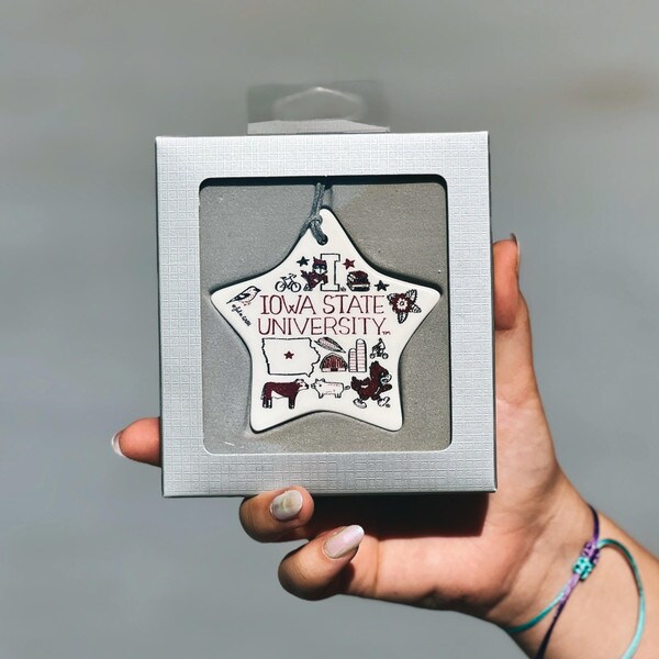 Iowa State Julia Gash Star Ornament (3")